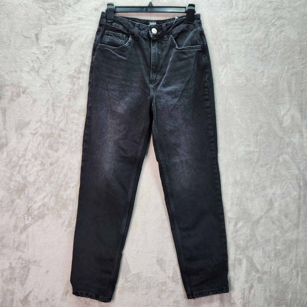 BDG Urban Outfitters Mom High Waisted Tapered Leg Jeans Black Denim W27‎ L32